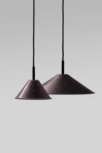 Detail of a Highlight wine-pomace pendant lamp