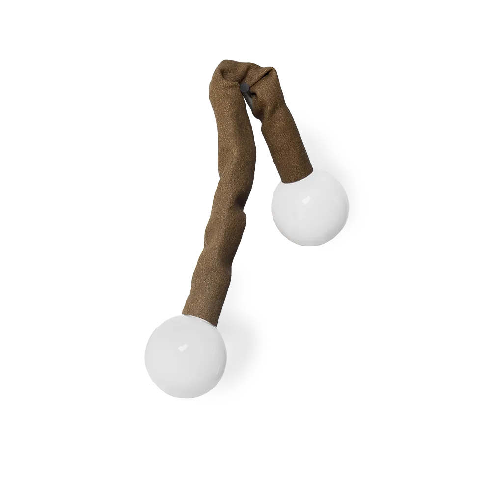 Senilia 71 pendant luminaire with two porcelain globes