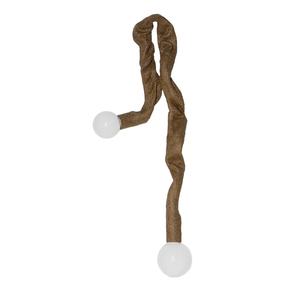 Senilia 86 pendant luminaire with two porcelain globes